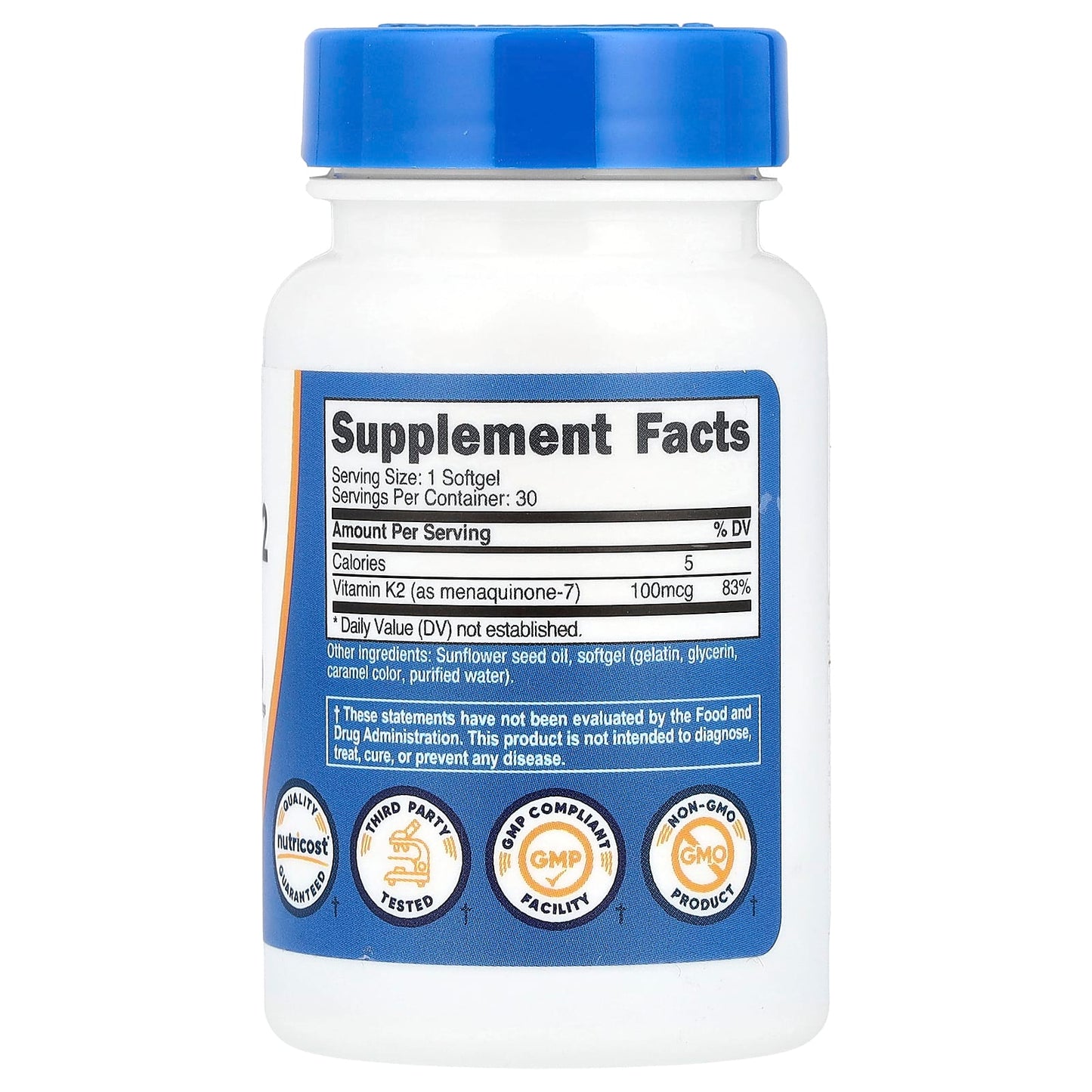 Nutricost, Vitamin K2 MK-7, 100 mcg, 30 Softgels - Image 2
