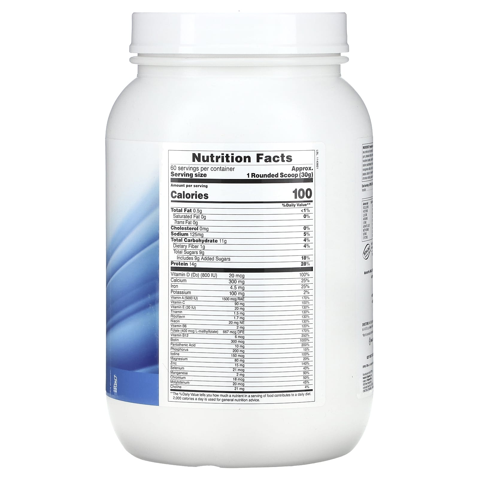 NaturesPlus, Spiru-Tein, Protein Powder Meal, Vanilla, 4 lbs (1,800 g) - Image 2