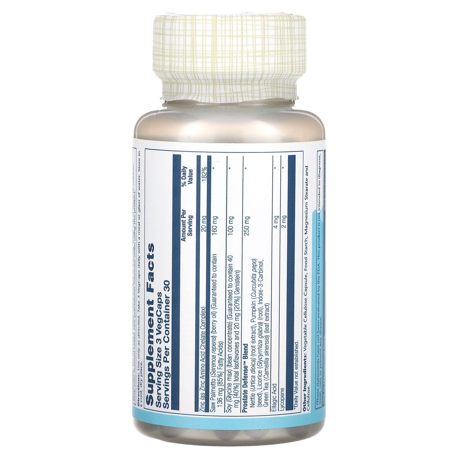 Solaray, Prostate Defense, 90 VegCaps - Image 2