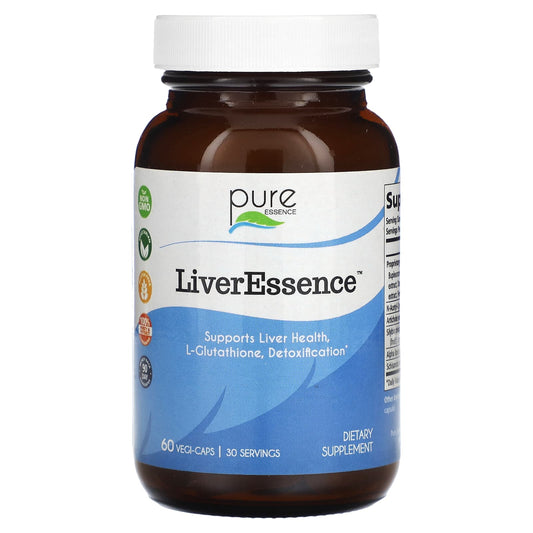 Pure Essence, LiverEssence, 60 Vegi-Caps - Image 1