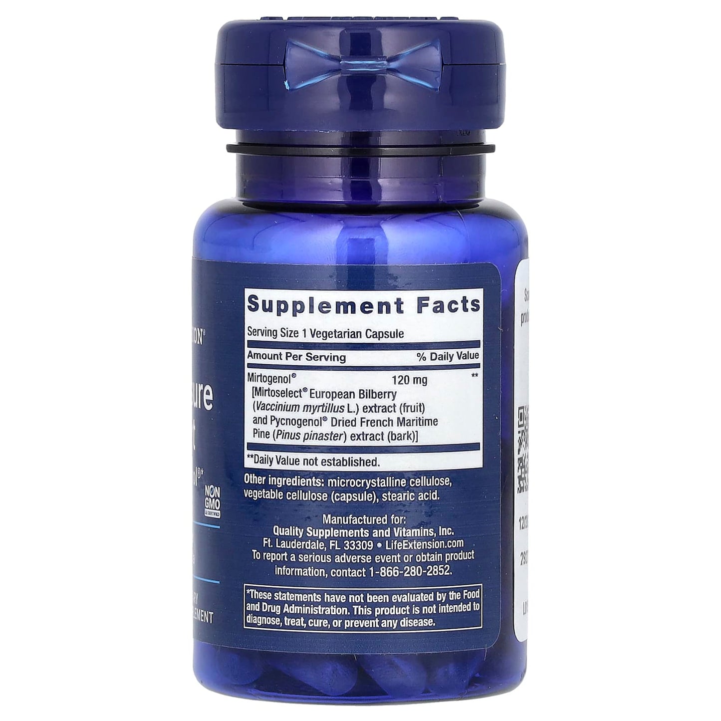 Life Extension, Eye Pressure Support with Mirtogenol, 30 Vegetarian Capsules - Image 2