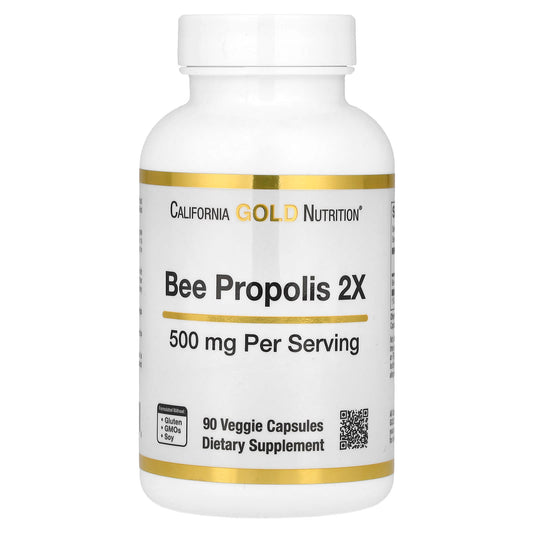 California Gold Nutrition Bee Propolis 2X Concentrated Extract 500mg - Image 1