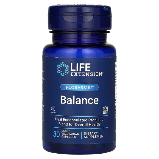 Life Extension, FLORASSIST, Balance, 30 Liquid Vegetarian Capsules - Image 1