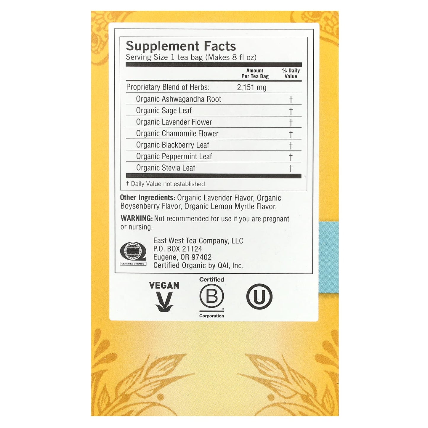 Yogi Tea, Relaxed Mind, Caffeine Free, 16 Tea Bags, 1.27 oz (36 g) - Image 2