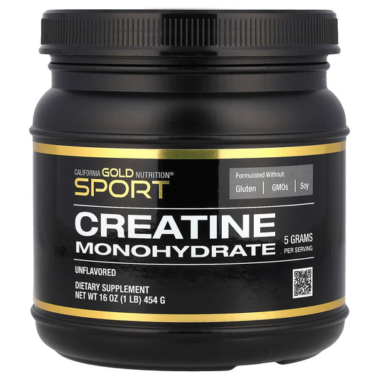 California Gold Nutrition Creatine Monohydrate Supplement, 1 lb - Image 1