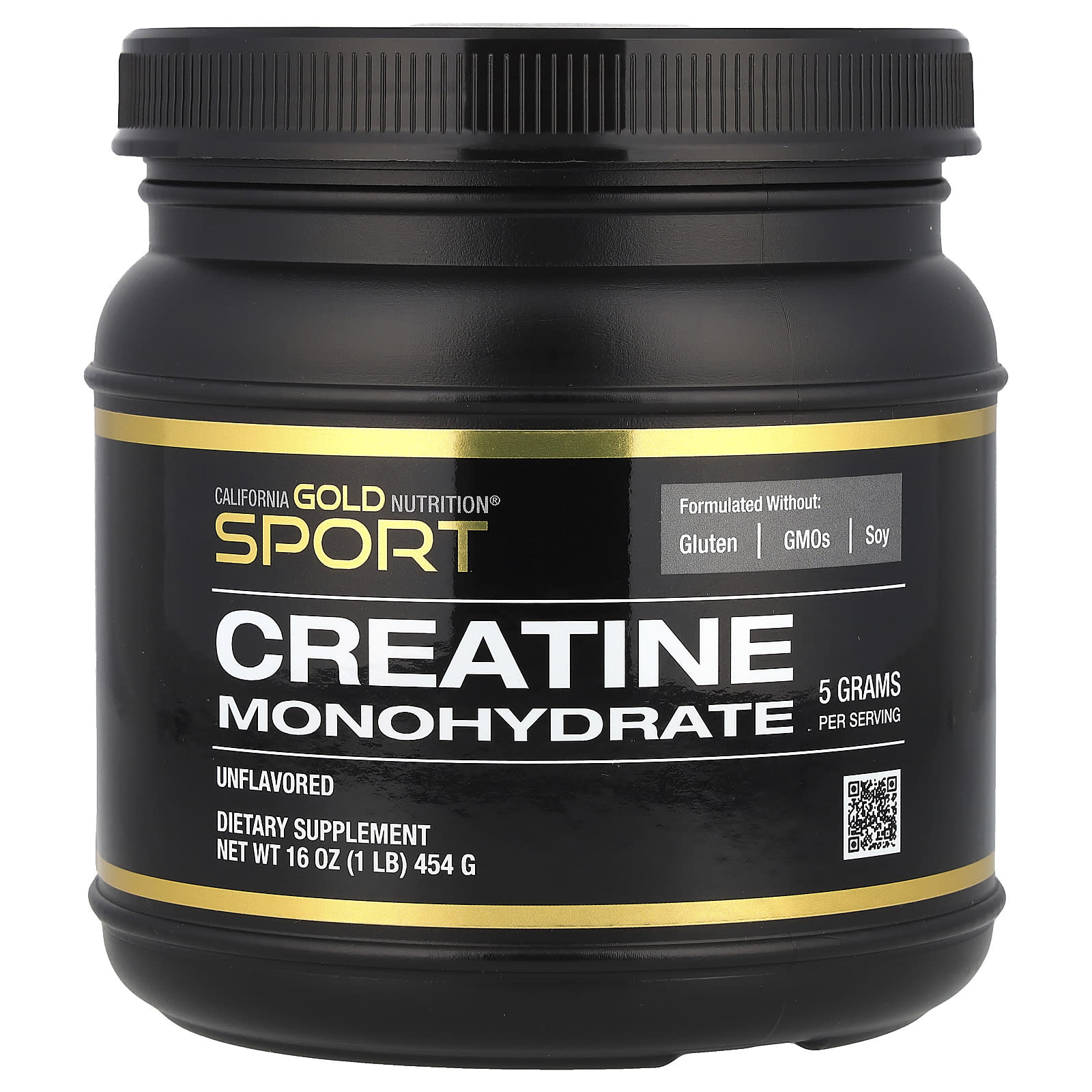 California Gold Nutrition Creatine Monohydrate Supplement, 1 lb - Image 1