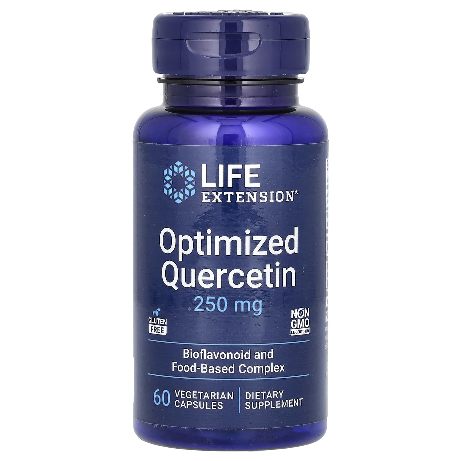 Life Extension, Optimized Quercetin, 250 mg, 60 Vegetarian Capsules - Image 1