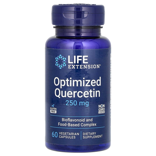 Life Extension, Optimized Quercetin, 250 mg, 60 Vegetarian Capsules - Image 1