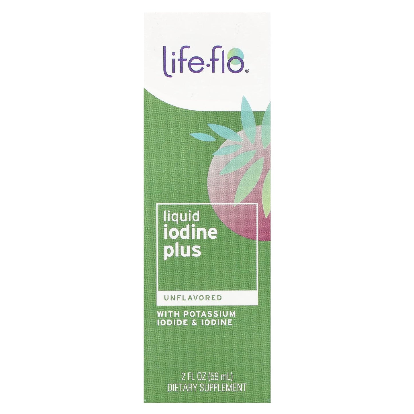 Life-flo, Liquid Iodine Plus, With Potassium Iodide & Iodine, Unflavored, 2 fl oz (59 ml) - Image 1