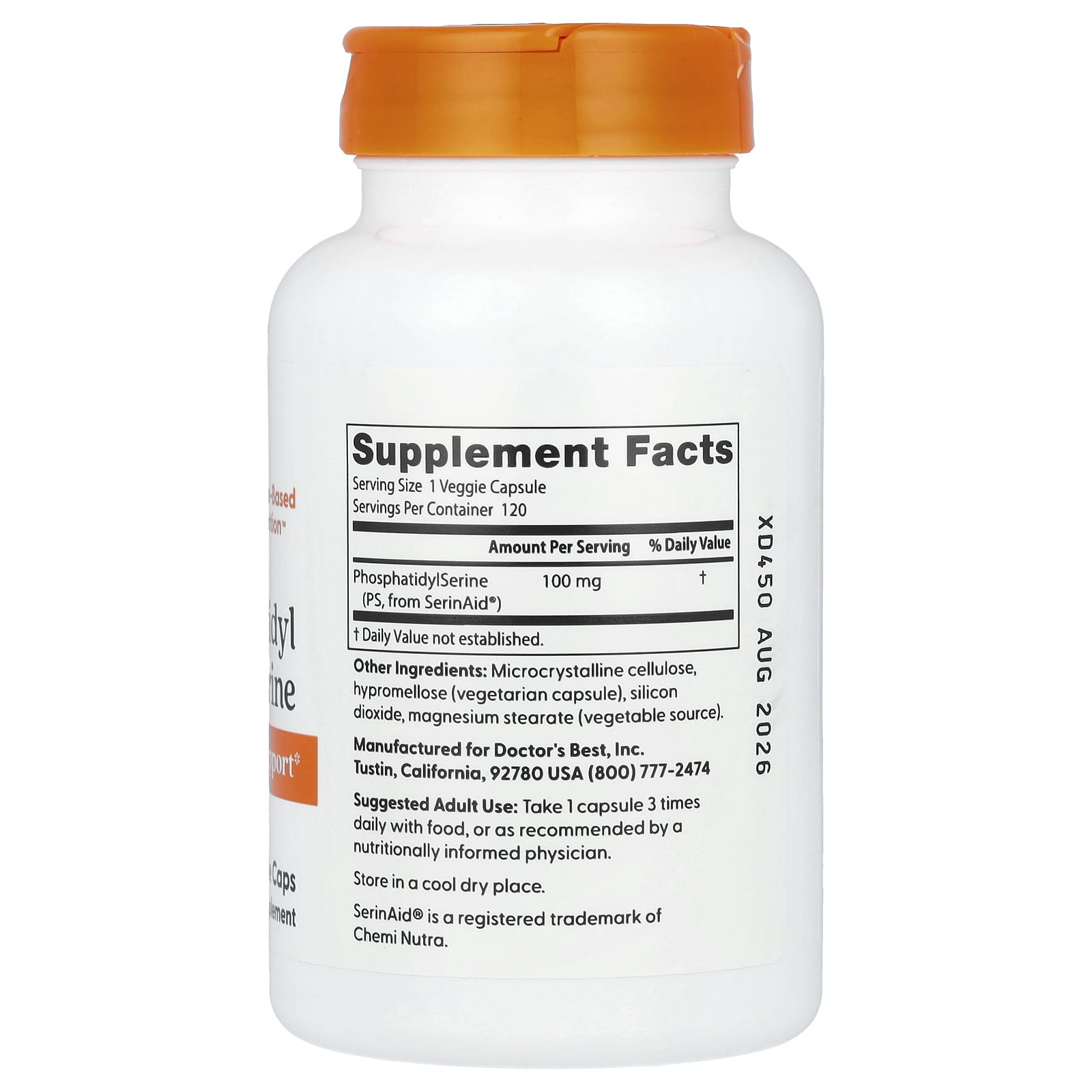 Phosphatidyl Serine Supplement for Cognitive Health by Doctor's Best - Image 2