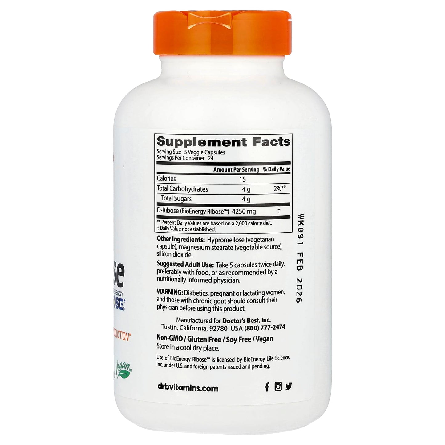 Boost Energy & Recovery with Doctor's Best D-Ribose - Image 2