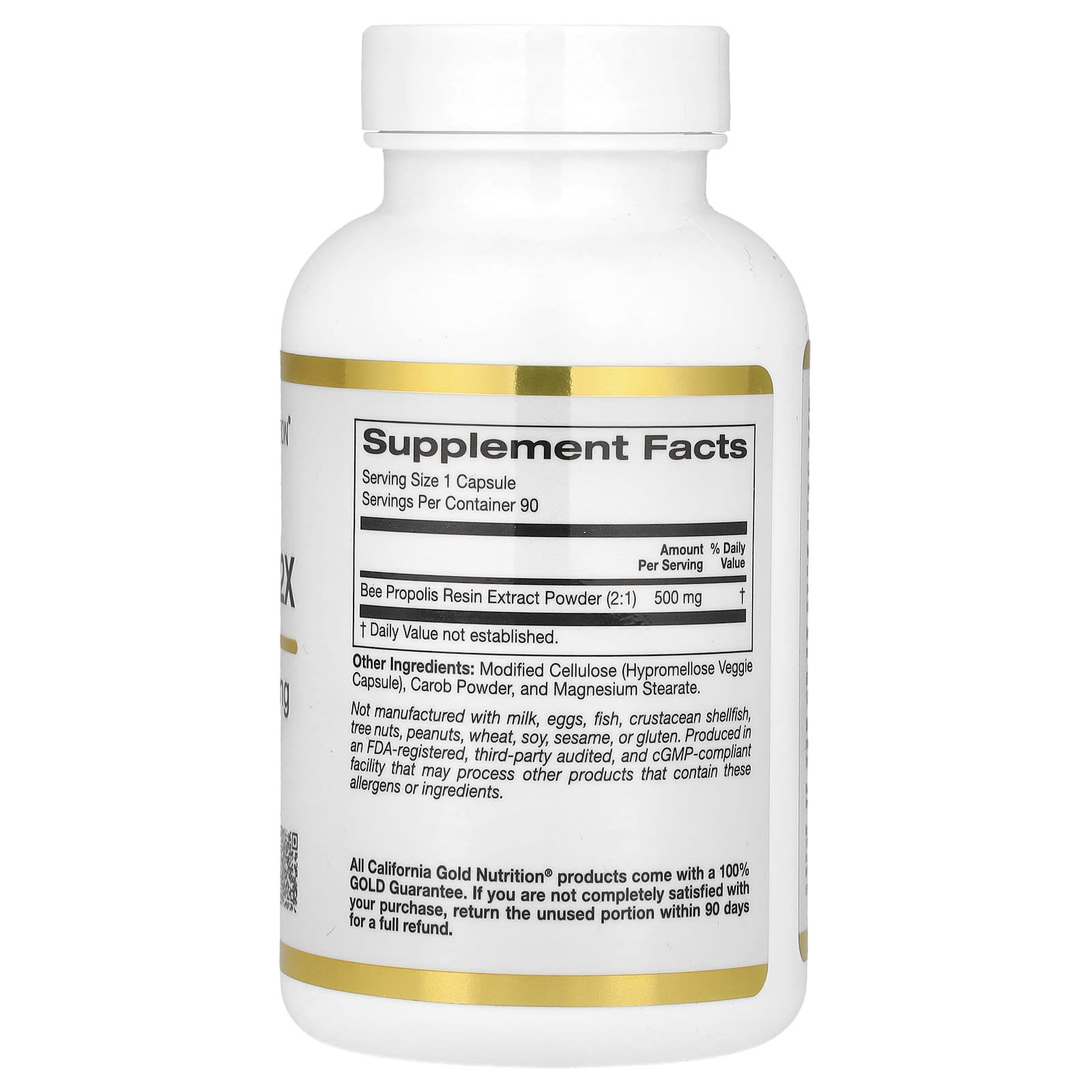 California Gold Nutrition Bee Propolis 2X Concentrated Extract 500mg - Image 2