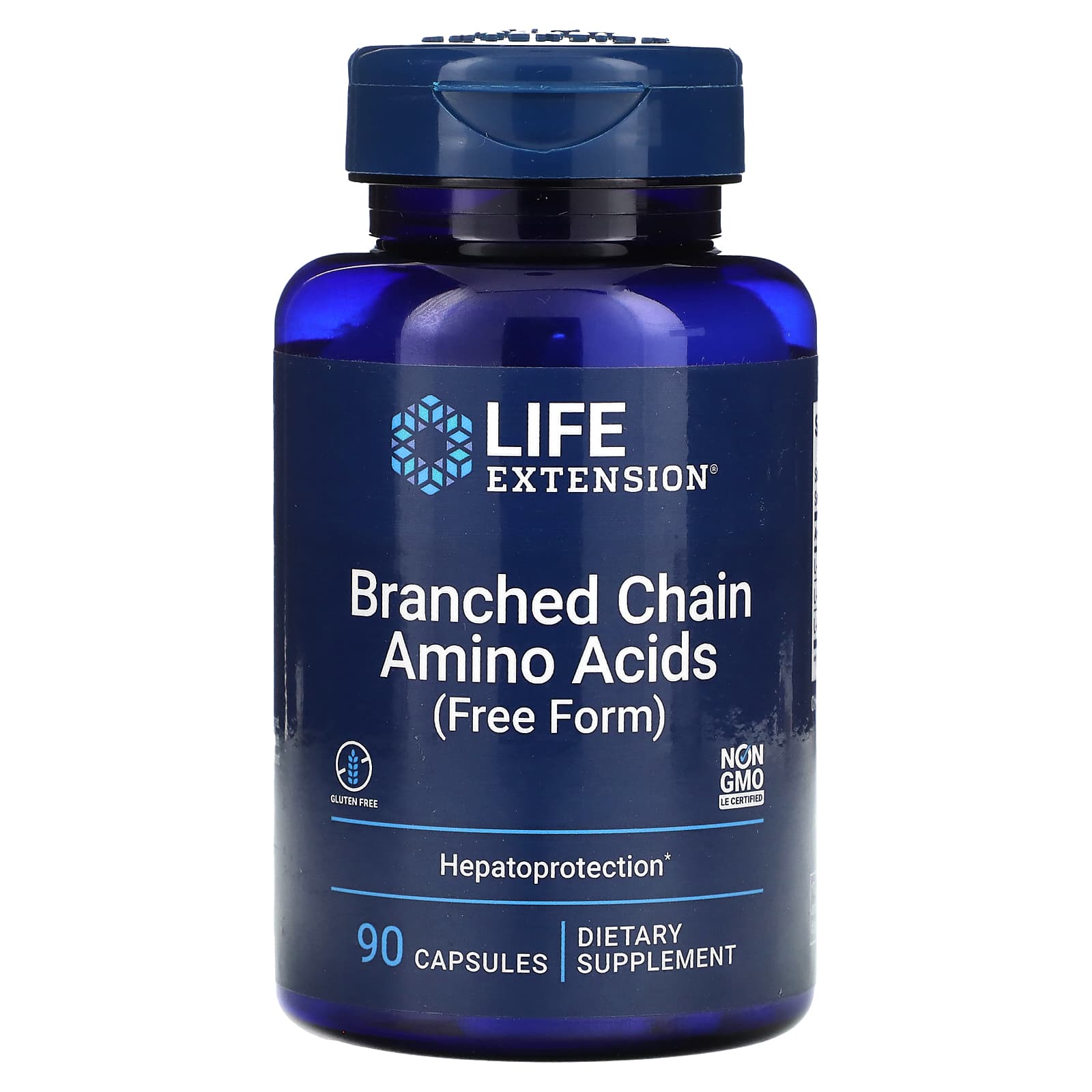 Life Extension, Branched Chain Amino Acids, Free Form, 90 Capsules - Image 1