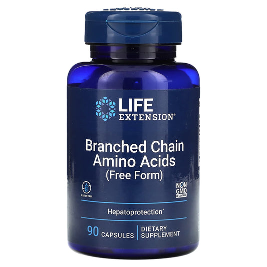 Life Extension, Branched Chain Amino Acids, Free Form, 90 Capsules - Image 1