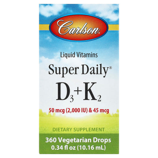 Carlson Super Daily D3 + K2 Liquid Vitamin Drops - Image 1