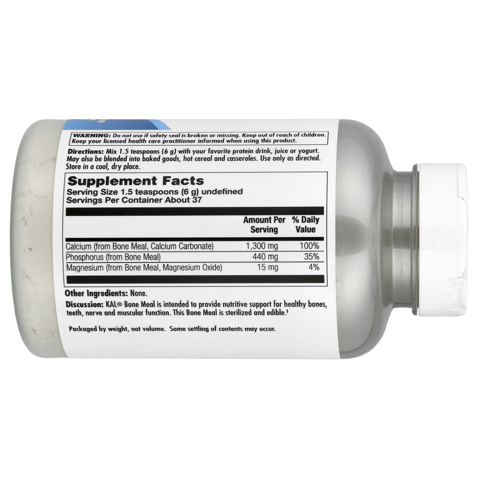 KAL, Bone Meal Powder, 8 oz (227 g) - Image 2