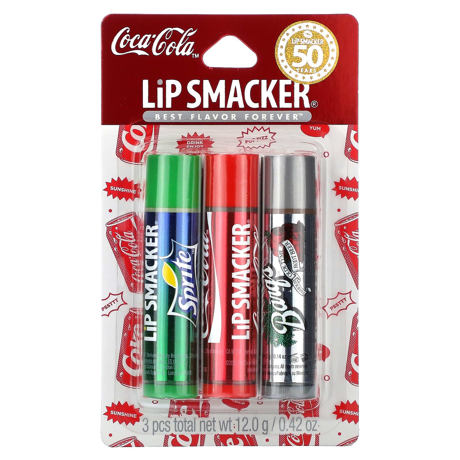 Lip Smacker, Coca Cola, Lip Balm, Trio Pack  , 3 Pack, 0.14 oz (4 g) Each - Image 2