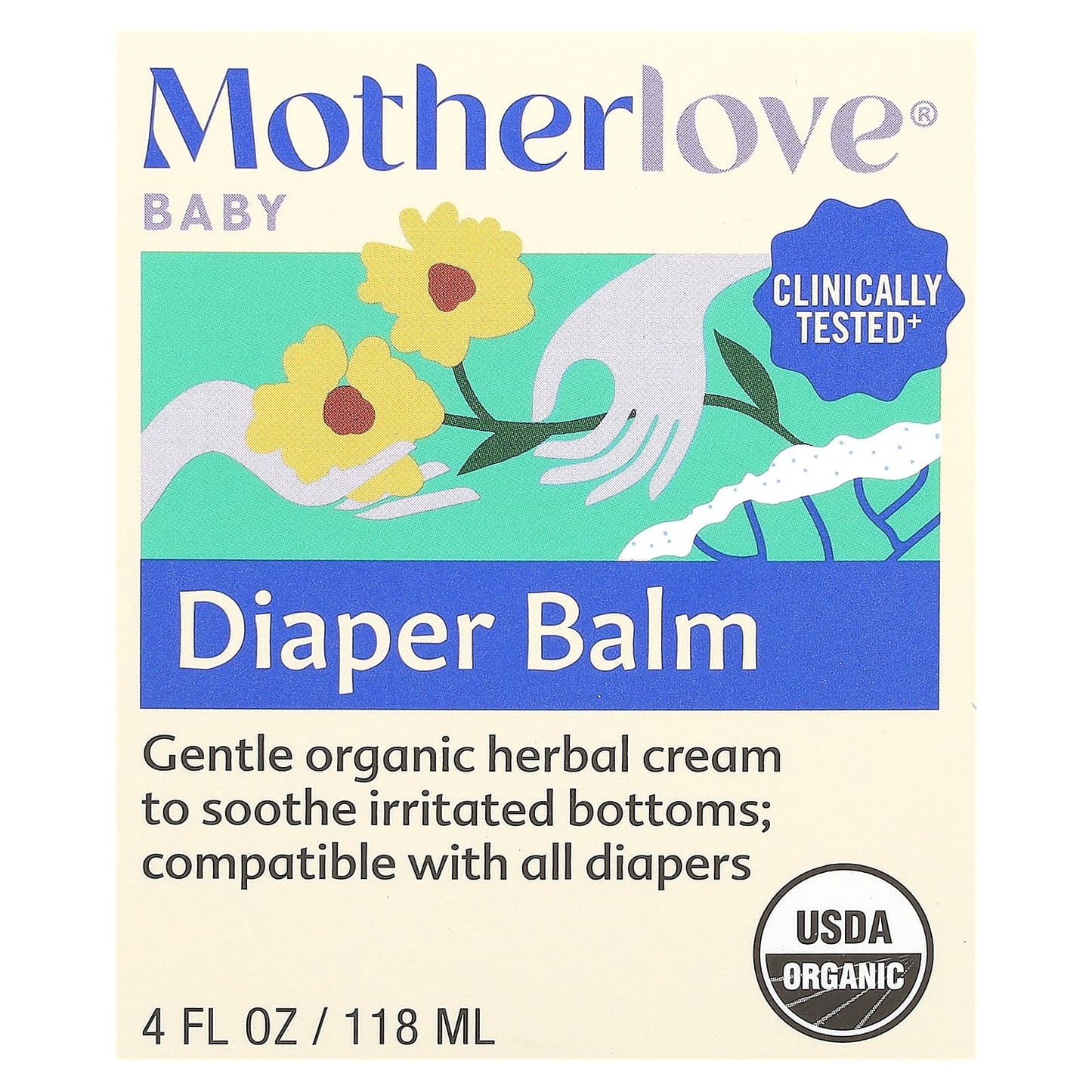 Motherlove, Baby, Diaper Balm, 4 fl oz (118 ml) - Image 2
