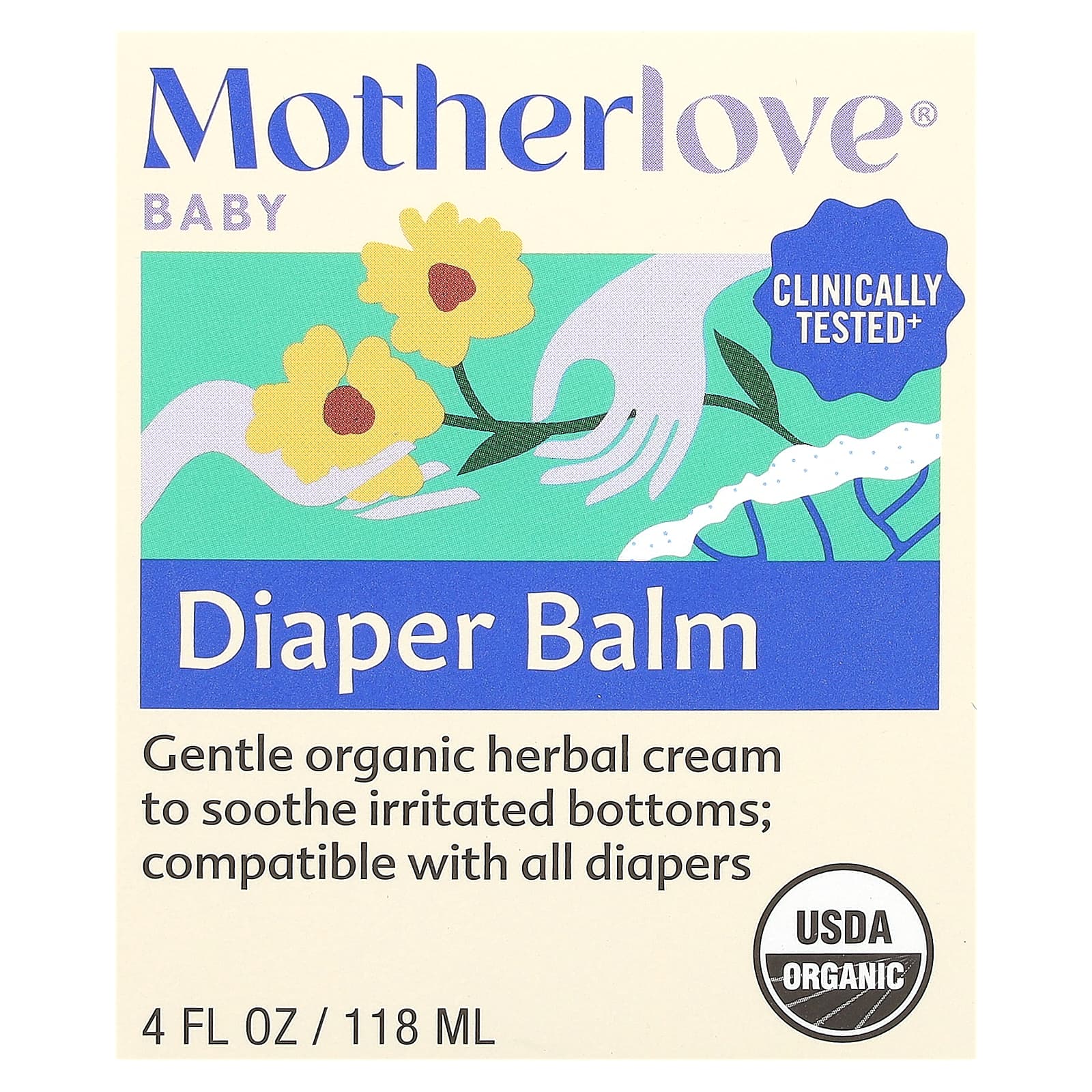 Motherlove, Baby, Diaper Balm, 4 fl oz (118 ml) - Image 2