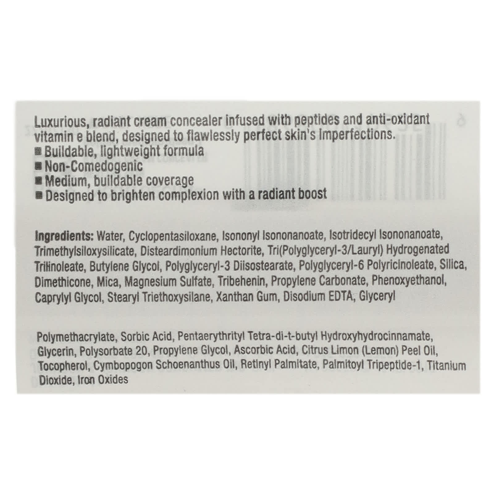 Neutrogena, Healthy Skin, Radiant Cream Concealer, Golden Medium/Deep 1, 0.24 fl oz (7.1 ml) - Image 2