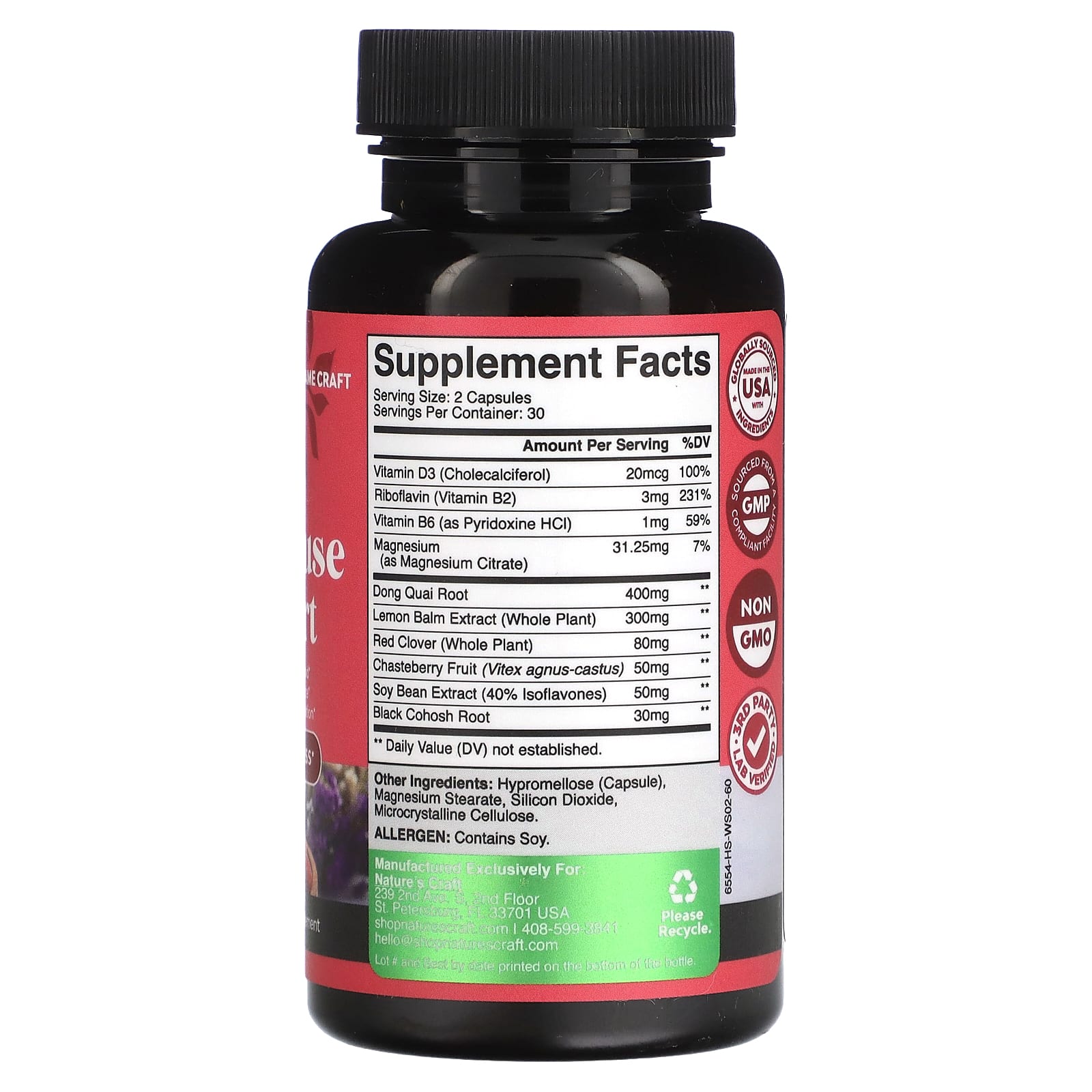 Nature's Craft, Women's Wellness, Menopause Support, 60 Capsules - Image 2