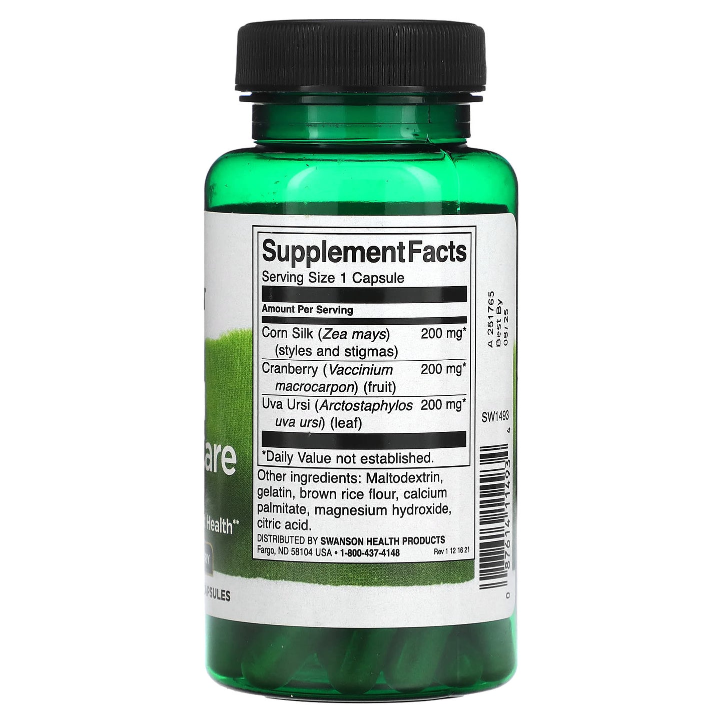Swanson, Herbal Urinary Care, 60 Capsules - Image 2