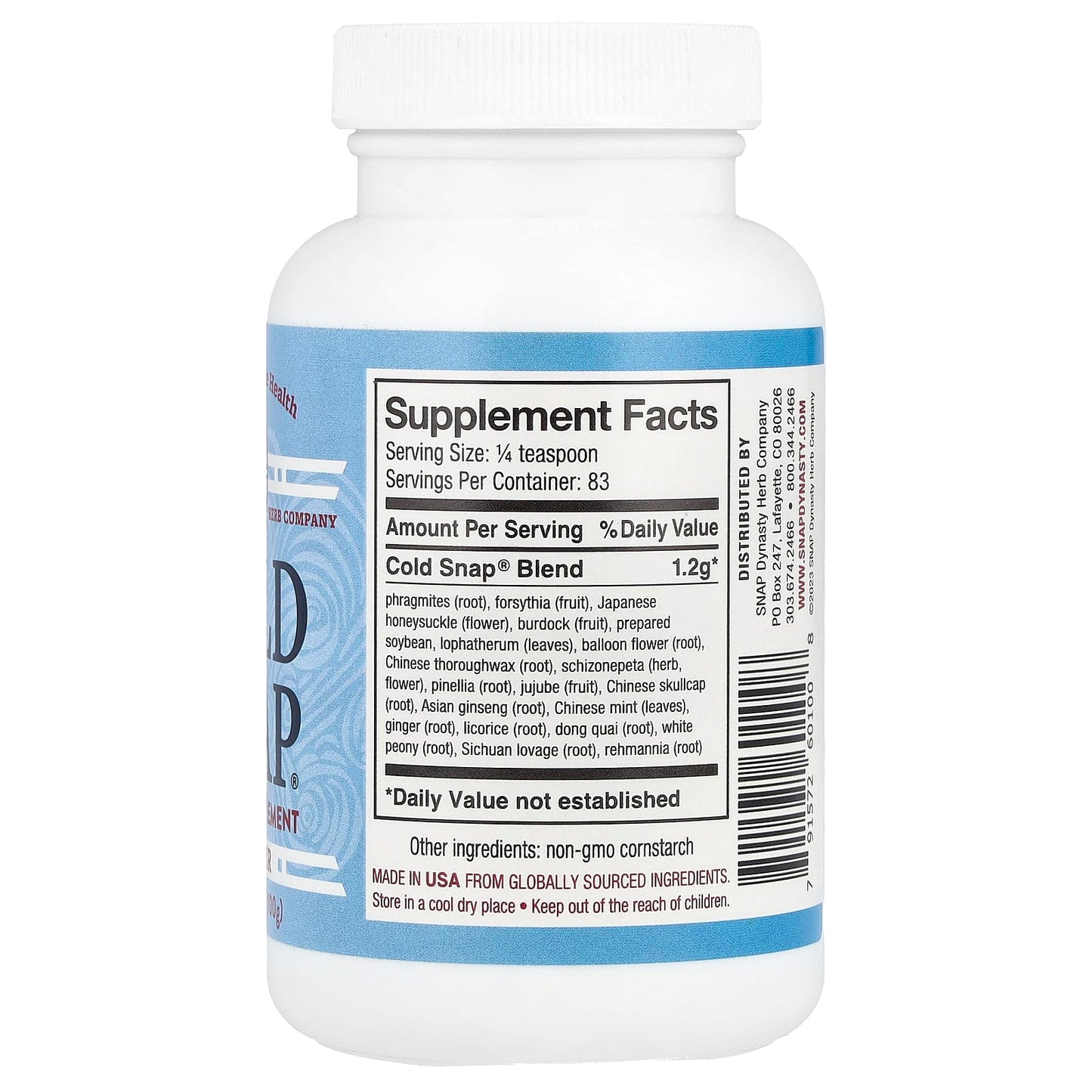 Snap Dynasty, Cold Snap® Powder , 3.5 oz (100 g) - Image 2