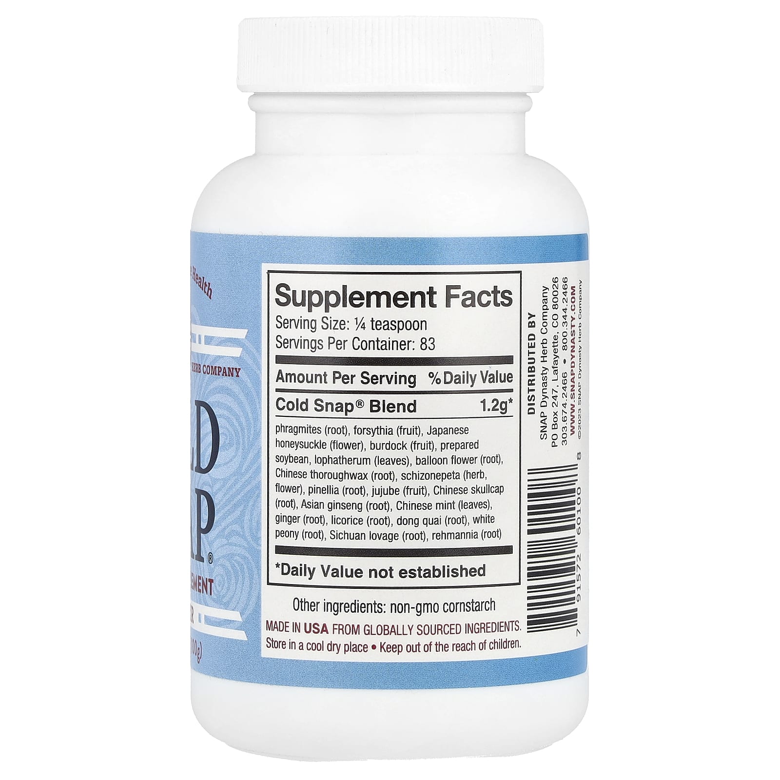 Snap Dynasty, Cold Snap® Powder , 3.5 oz (100 g) - Image 2