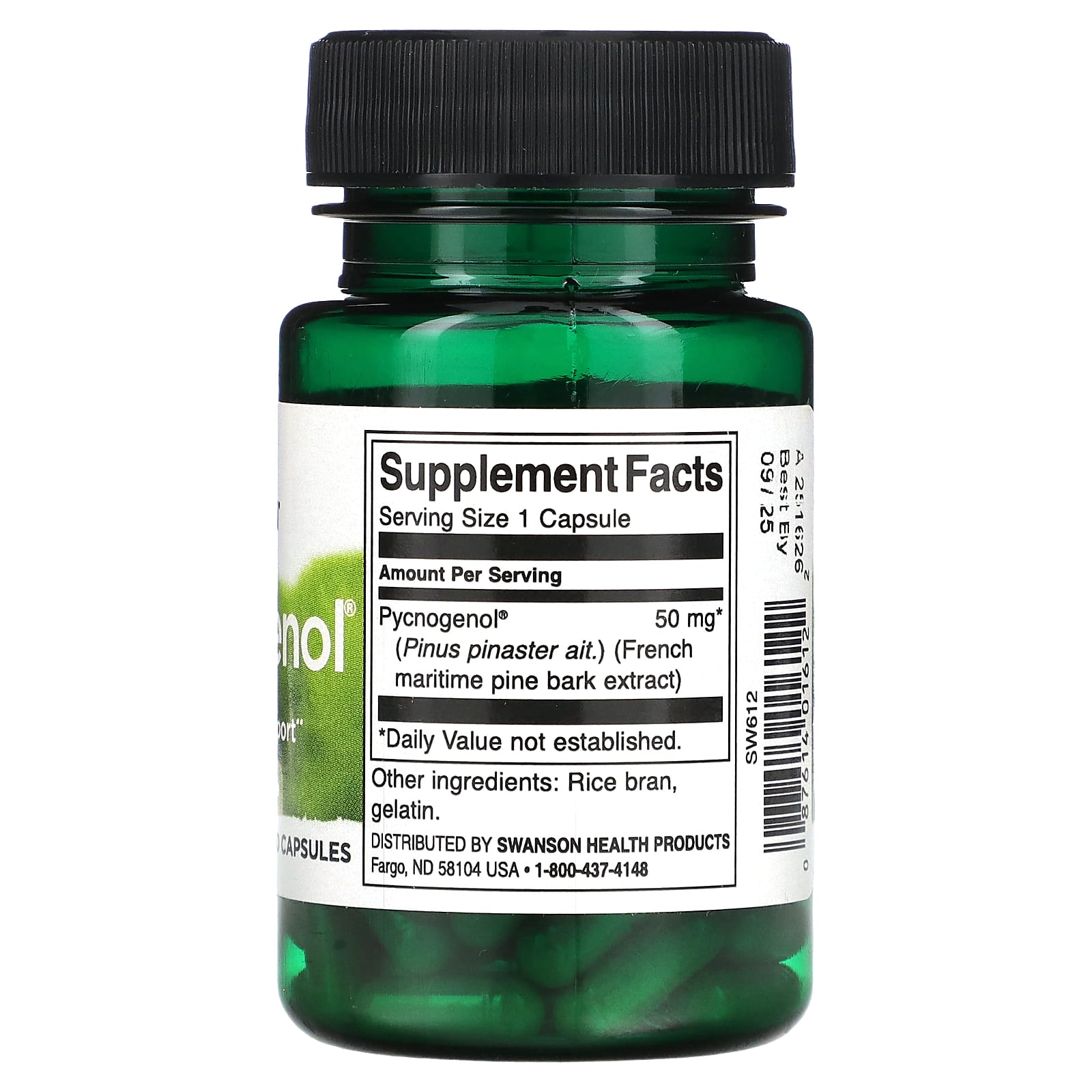 Swanson, Pycnogenol, 50 mg, 50 Capsules - Image 2
