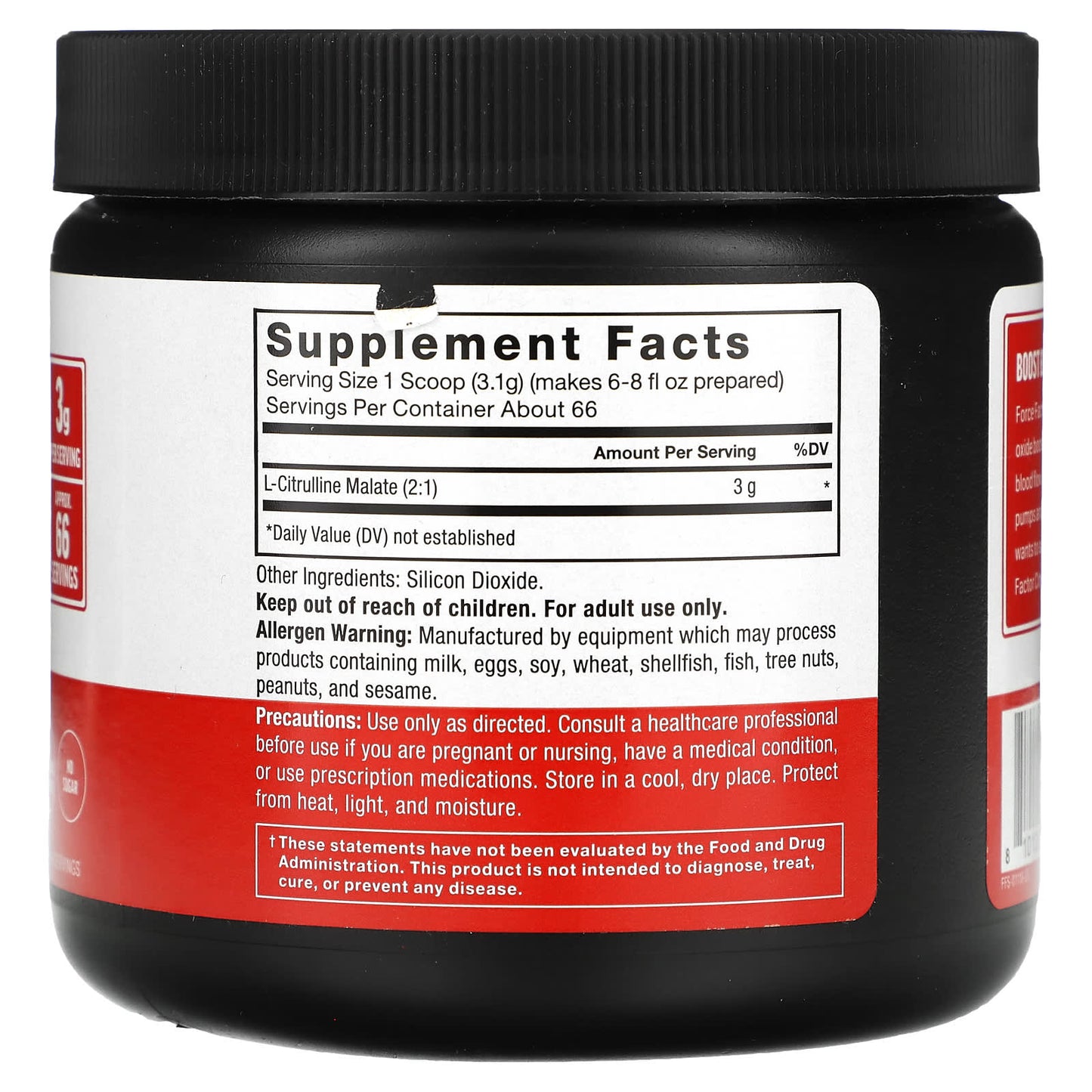 Unlock Endurance with Force Factor Citrulline Malate 2:1 Powder - Image 2