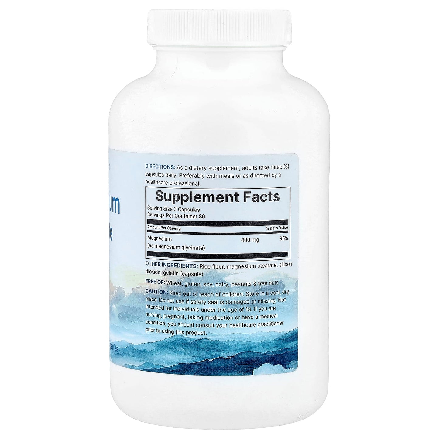 Micro Ingredients, Magnesium Glycinate, 240 Capsules (133 mg per Capsule) - Image 2
