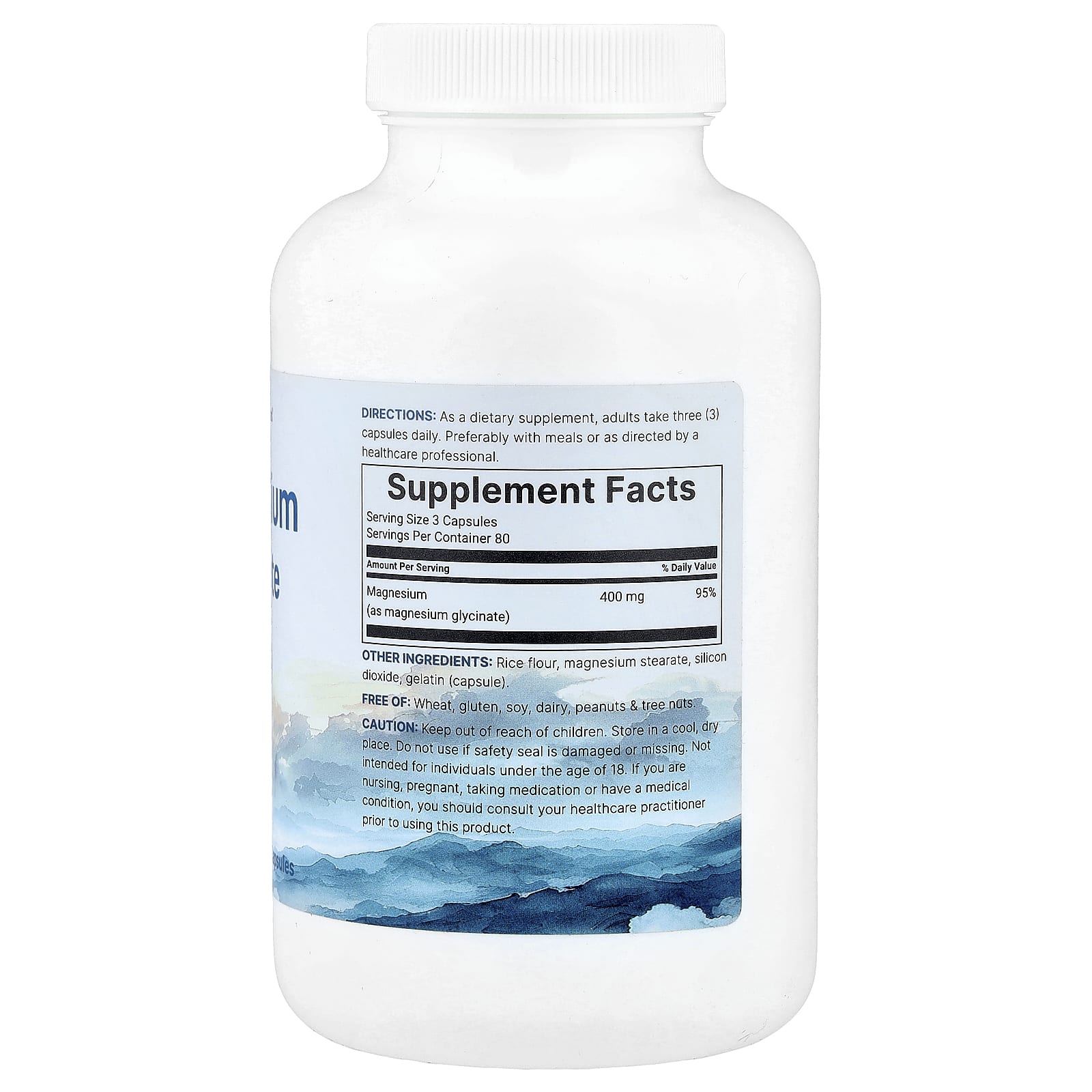 Micro Ingredients, Magnesium Glycinate, 240 Capsules (133 mg per Capsule) - Image 2