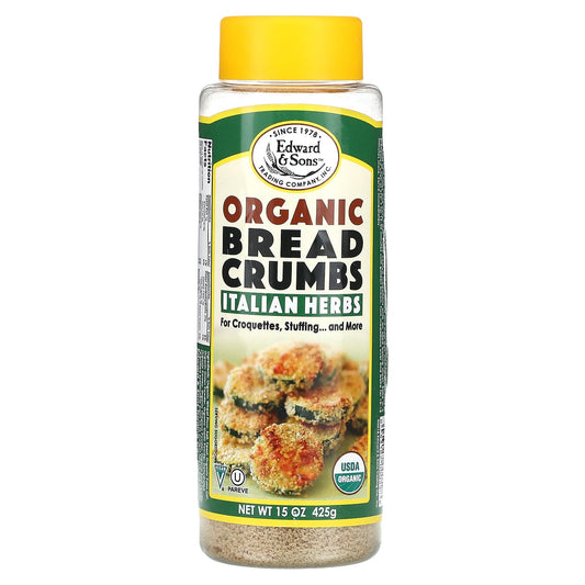 Organic Italian Herb Breadcrumbs by Edward & Sons - Vegan & Kosher - Image 1