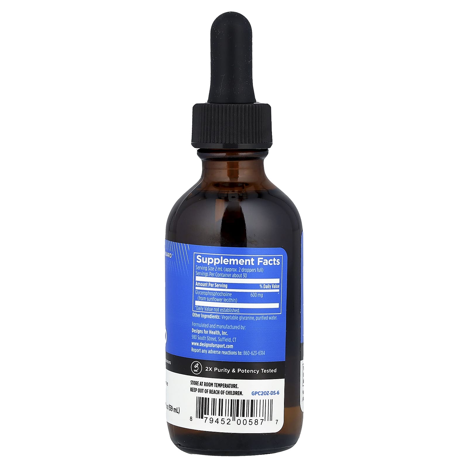  Designs For Health GPC Liquid 600mg 2fl oz (59ml) - Image 2