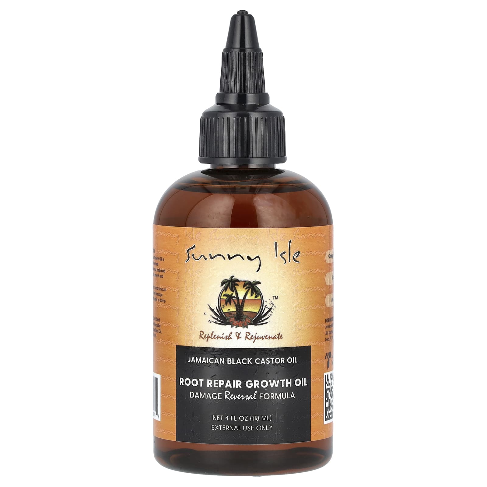 Sunny Isle, Jamaican Black Castor Oil, Root Repair Growth Oil, 4 fl oz (118 ml) - Image 1