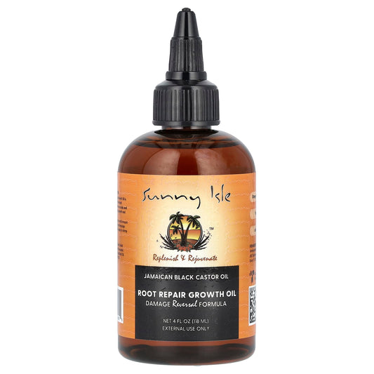 Sunny Isle, Jamaican Black Castor Oil, Root Repair Growth Oil, 4 fl oz (118 ml) - Image 1