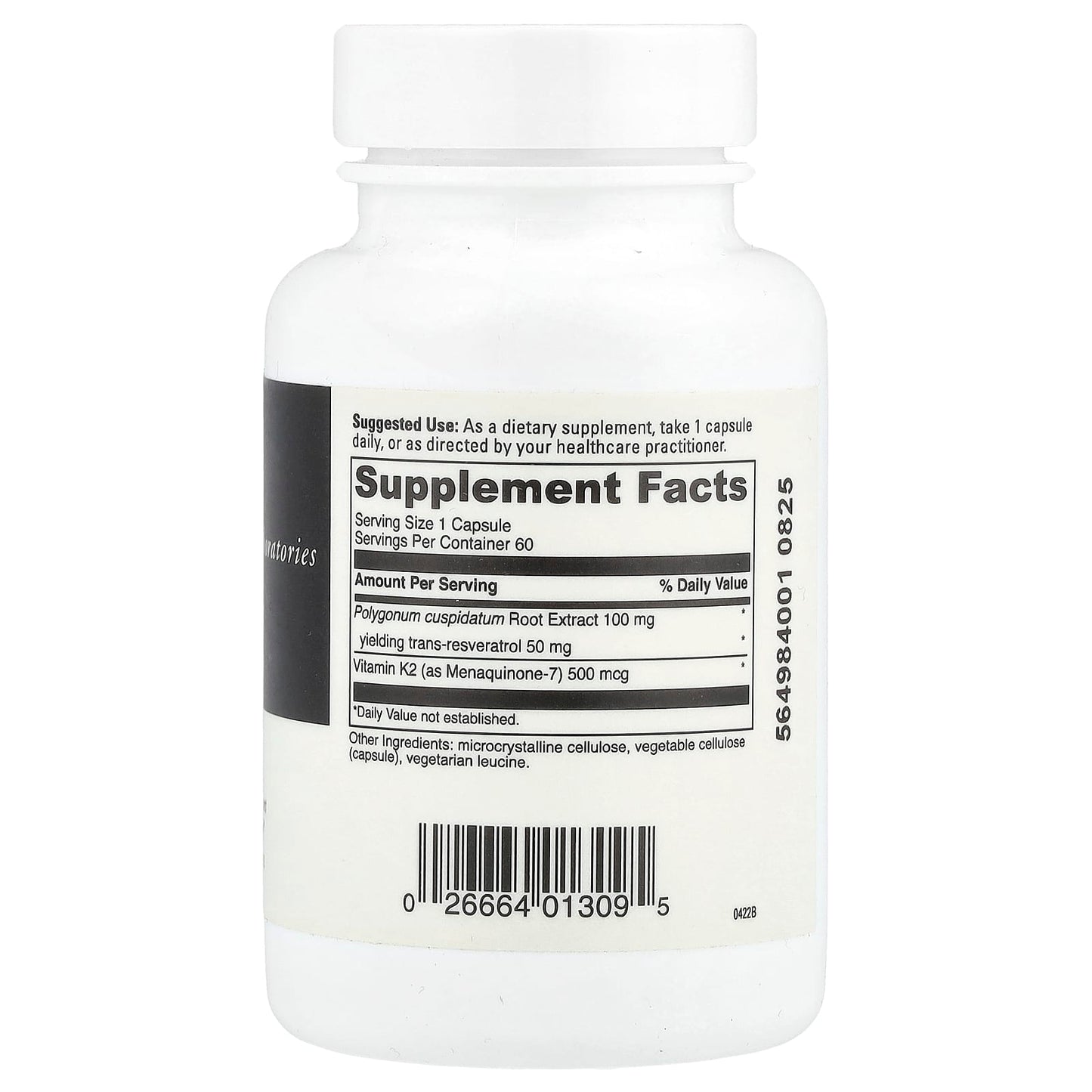Support Healthy Bones with DaVinci Labs Vitamin K2 + Resveratrol - 60 Capsules - Image 2