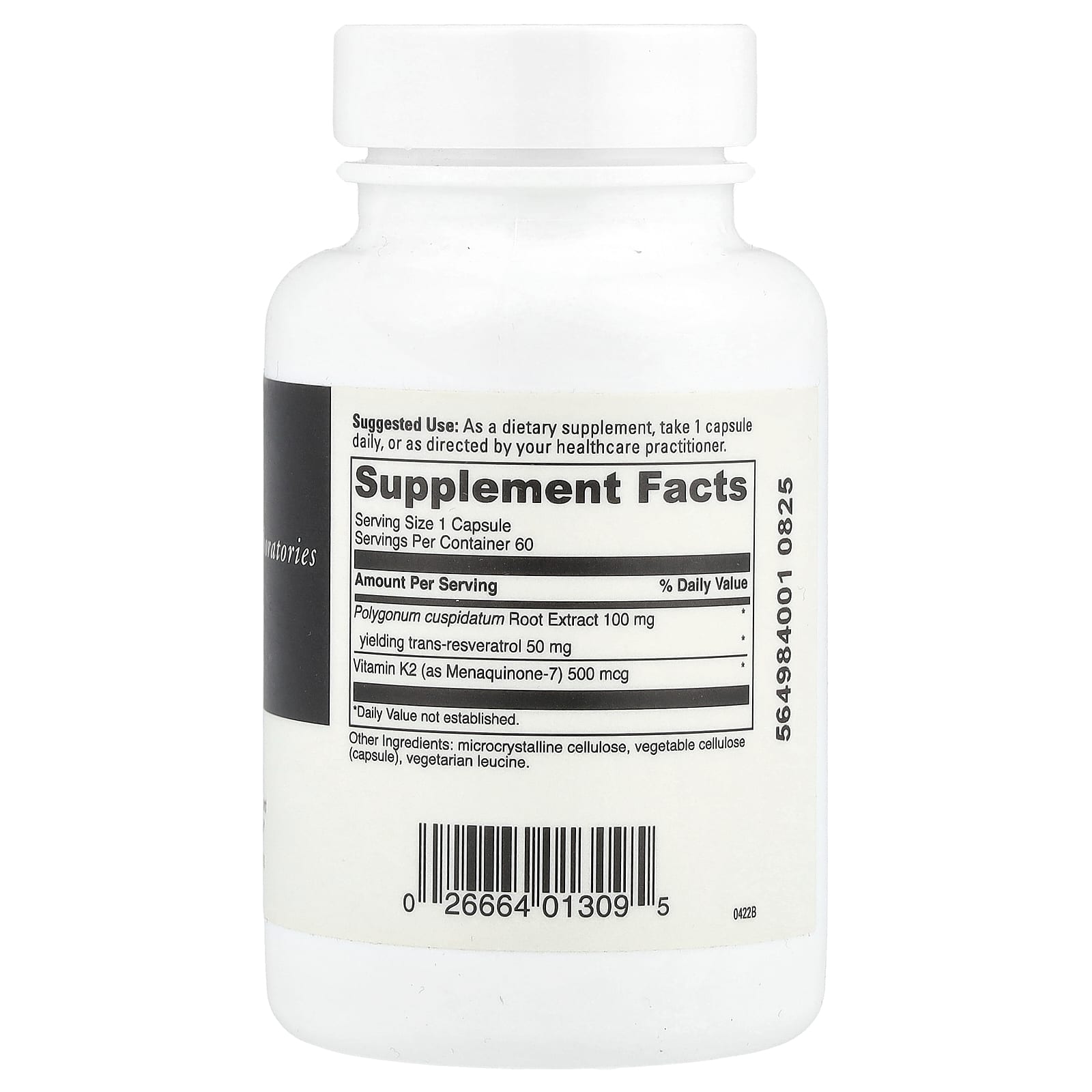 Support Healthy Bones with DaVinci Labs Vitamin K2 + Resveratrol - 60 Capsules - Image 2