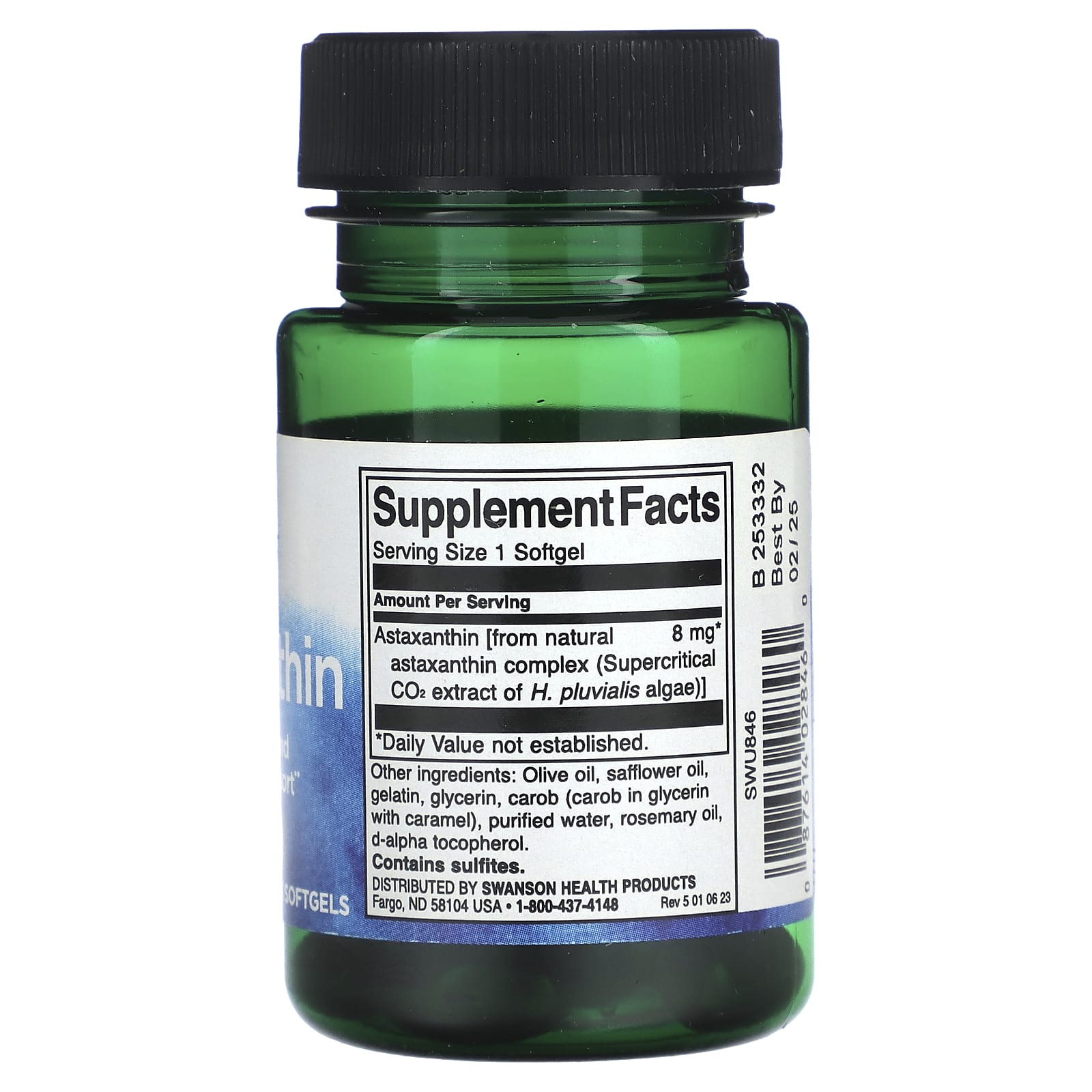 Swanson, Astaxanthin, 8 mg, 30 Softgels - Image 2
