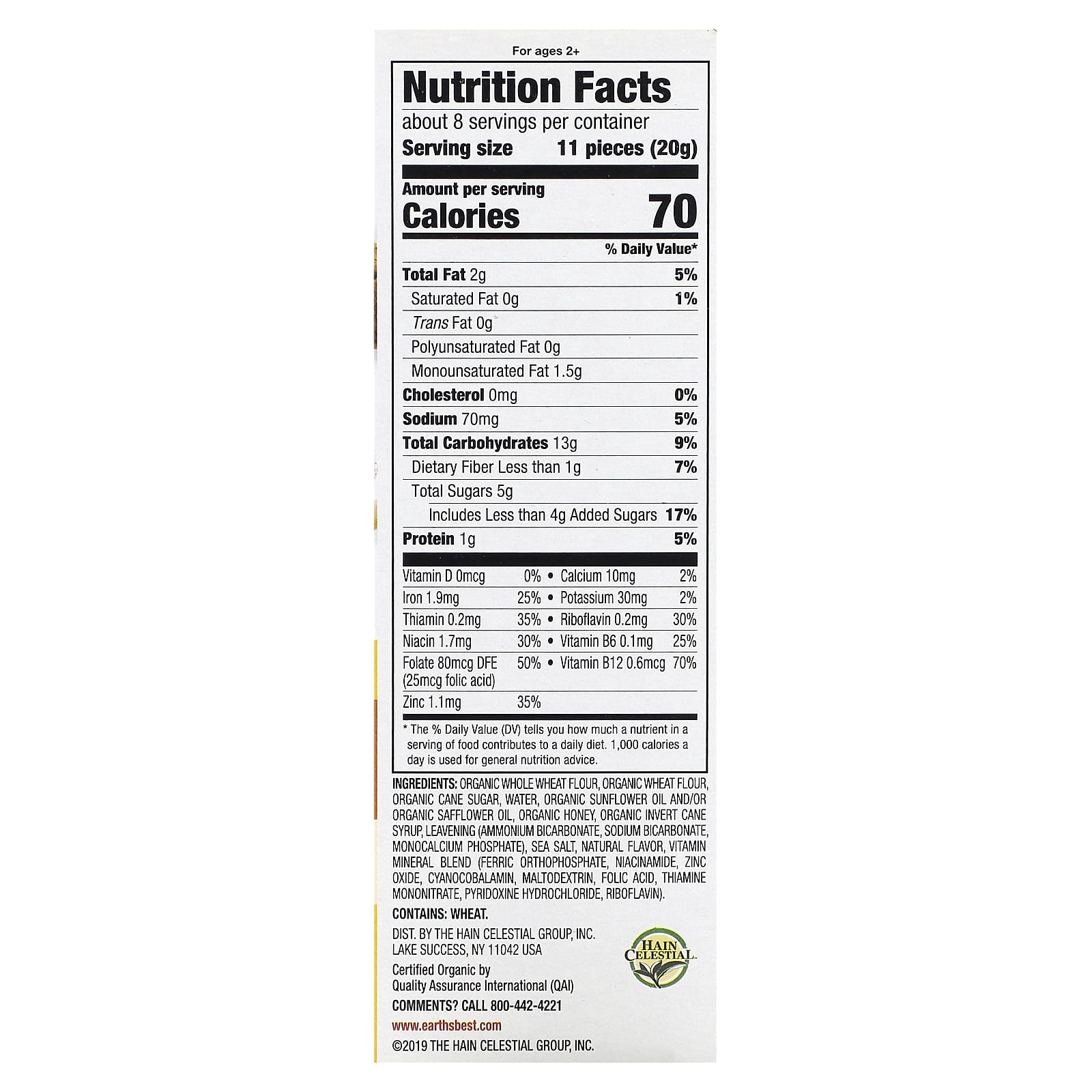 Organic Crunchin' Grahams for 2+ Years - Honey Sticks, USDA Organic - Image 2