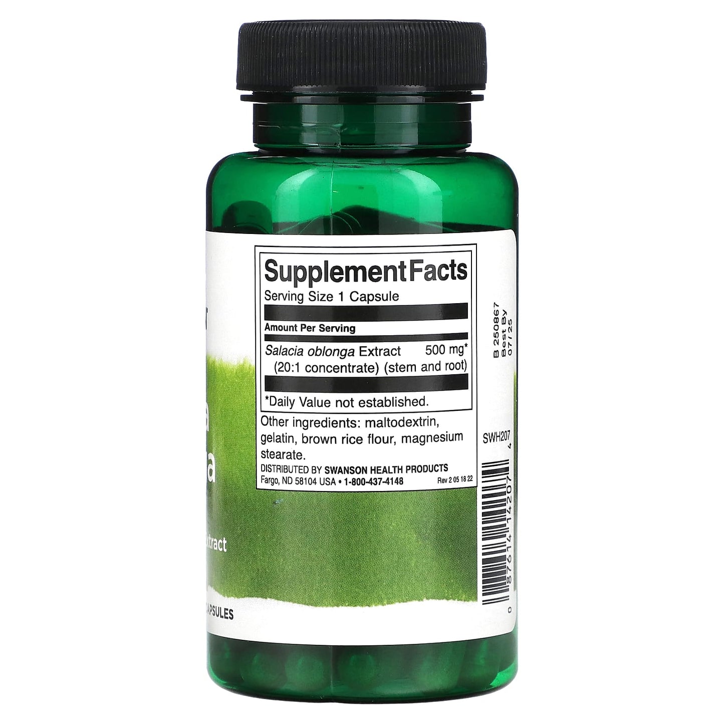 Swanson, Salacia Oblonga, 500 mg, 60 Capsules - Image 2