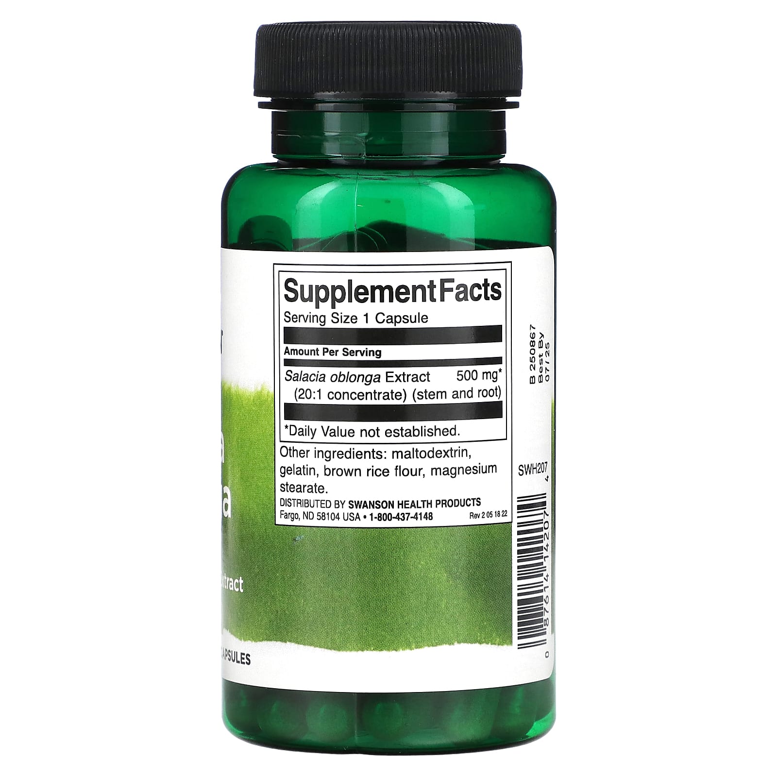 Swanson, Salacia Oblonga, 500 mg, 60 Capsules - Image 2
