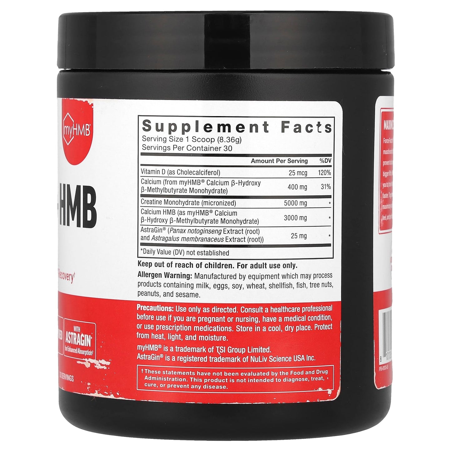 Force Factor Creatine + HMB Powder - Unflavored Lean Muscle Supplement - Image 2