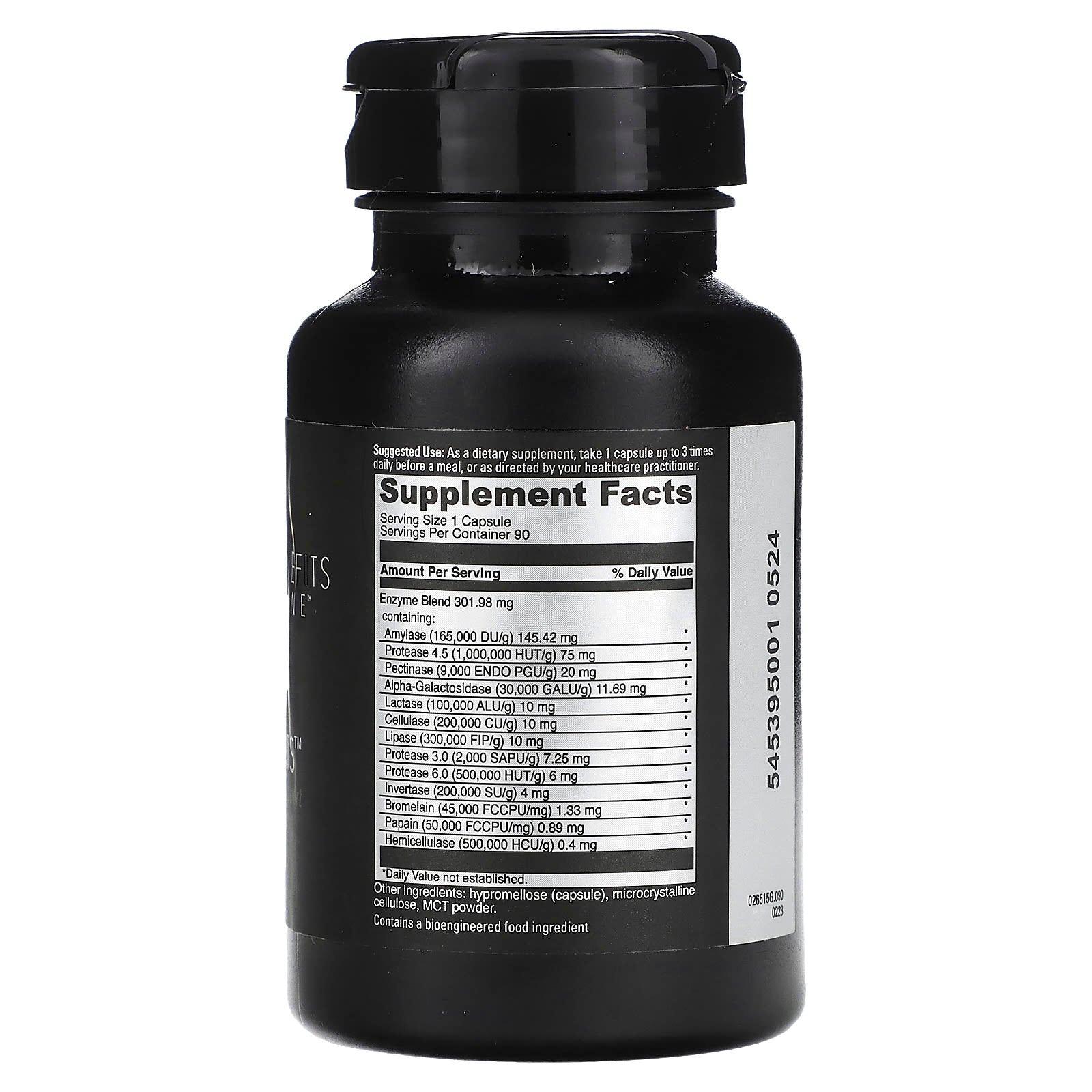 DaVinci Labs Enzyme Benefits Supplement for Healthy Digestion, 90 Capsules - Image 2