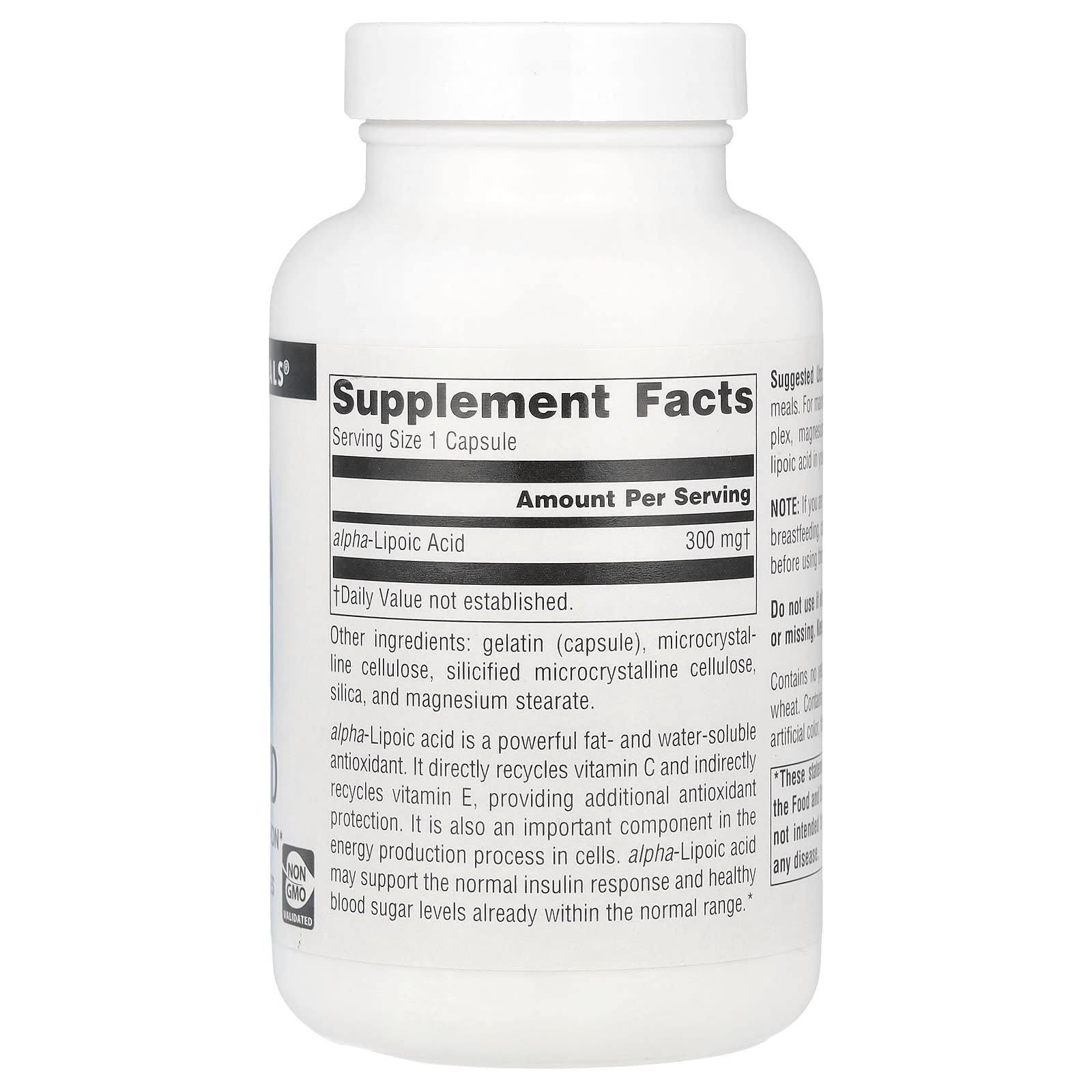 Source Naturals, Alpha Lipoic Acid , 300 mg, 120 Capsules - Image 2