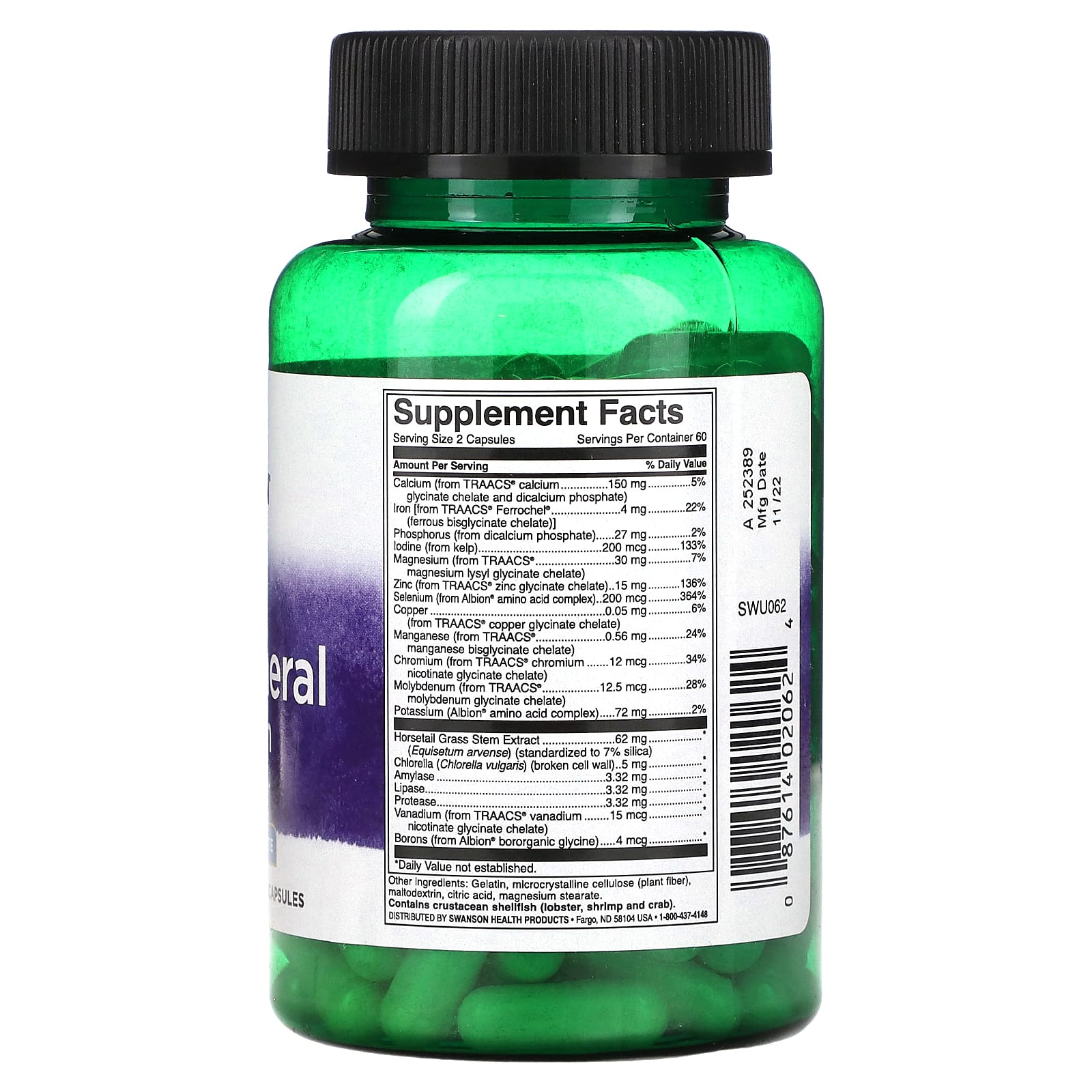 Swanson, Albion Multi-Mineral with Iron, 120 Capsules - Image 2