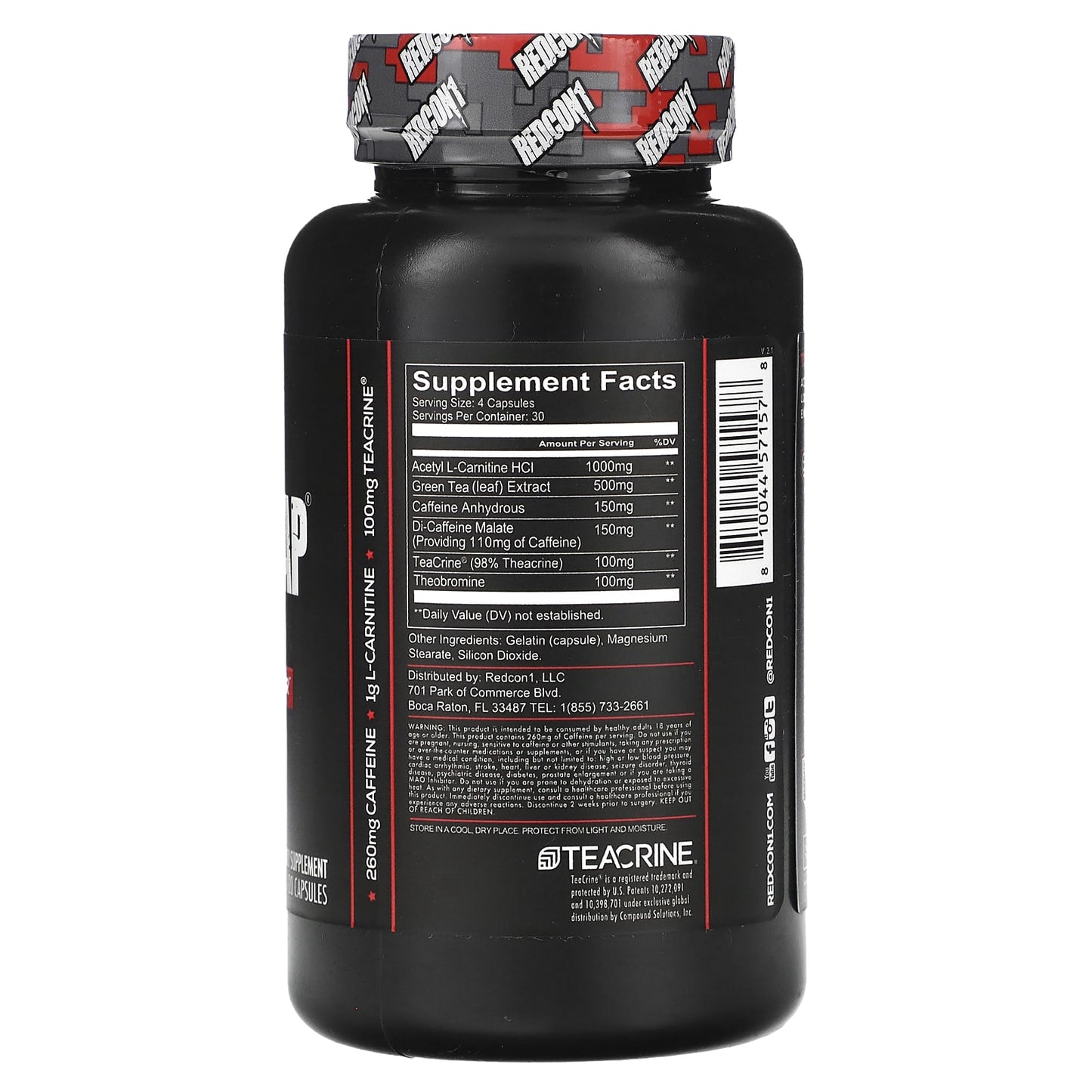 Redcon1, Double Tap, Energizing Fat Burner, 120 Capsules - Image 2