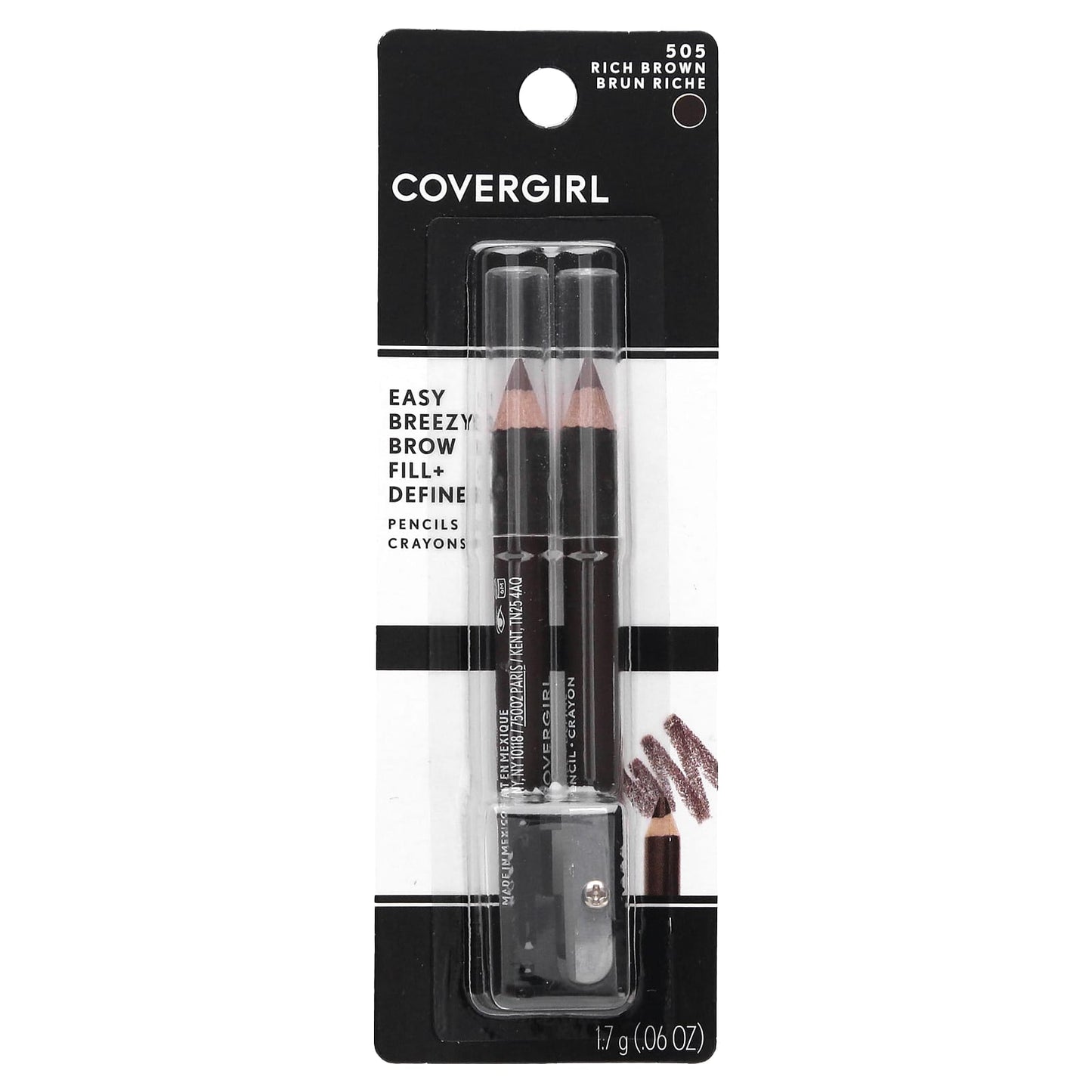 Define Your Brows with Covergirl Easy Breezy Brow Pencil in Rich Brown - Image 2