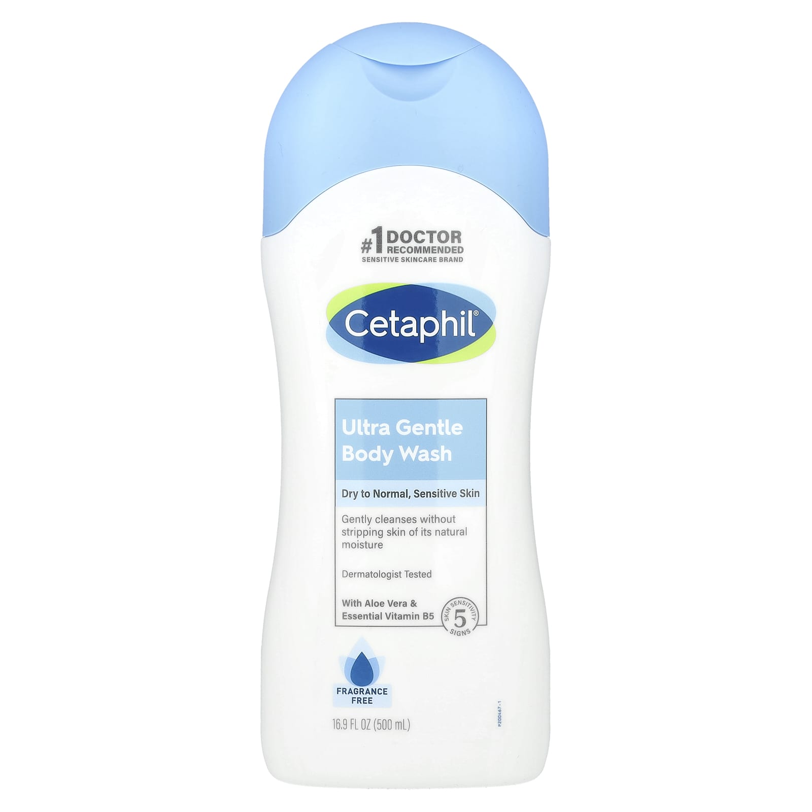 Cetaphil Ultra Gentle Fragrance-Free Body Wash for Sensitive Skin 16.9 oz - Image 1