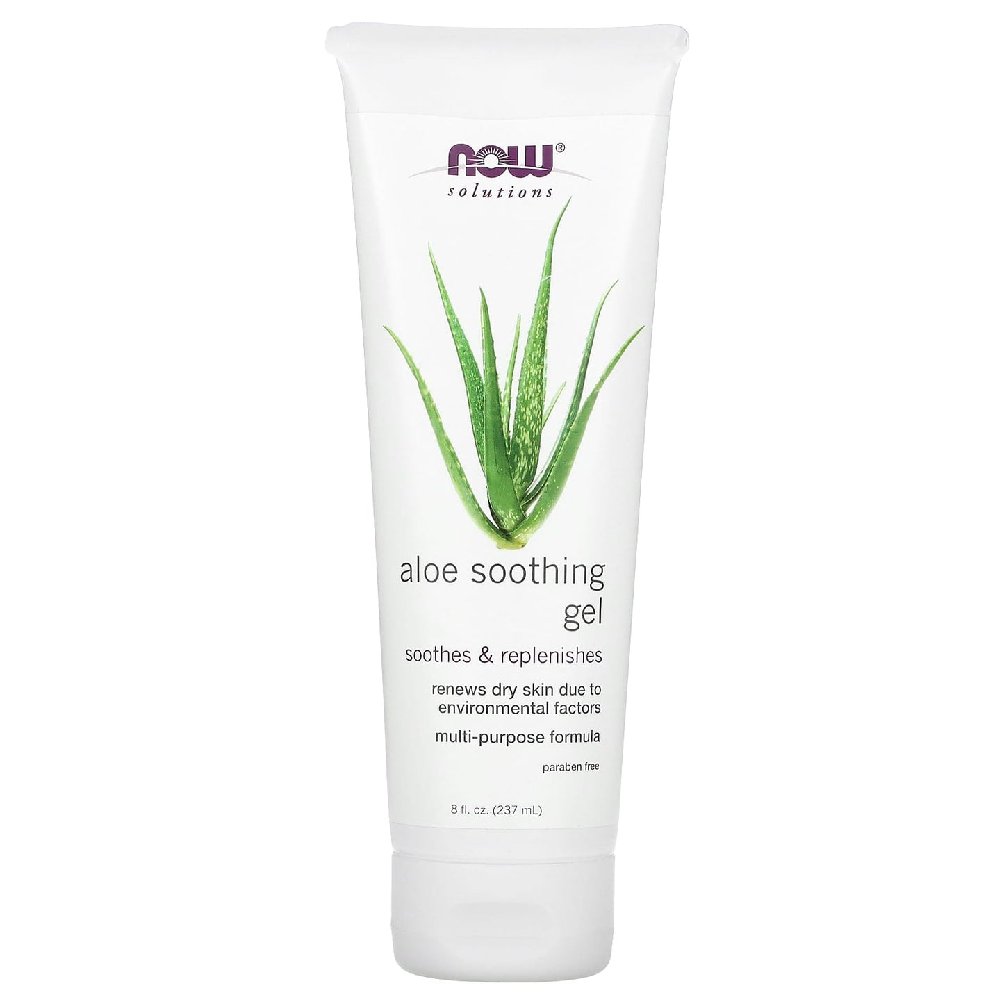 NOW Foods, Solutions, Aloe Soothing Gel, 8 fl oz (237 ml) - Image 1